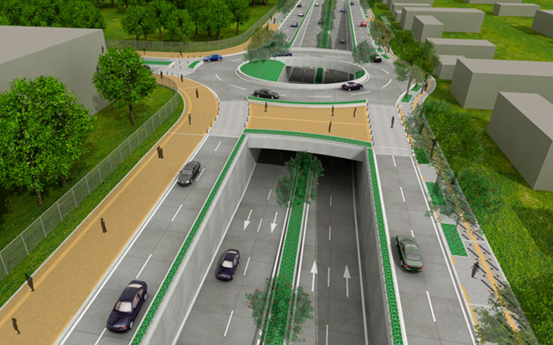 Imagen de render de ampliación de la carrera 51B