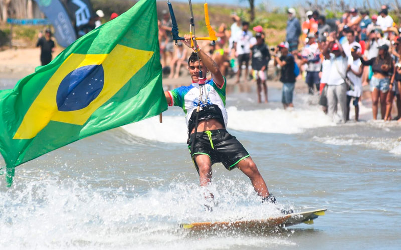 Fotografía de kitersufista Brasilero