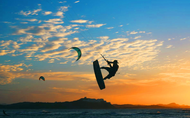 Fotografía deportista de Kitesurf