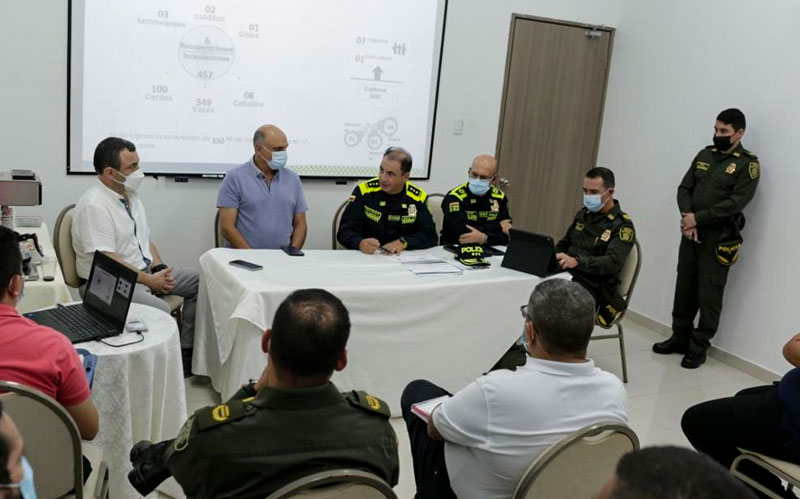 Fotografía Reunión frente de seguridad del Atlántico