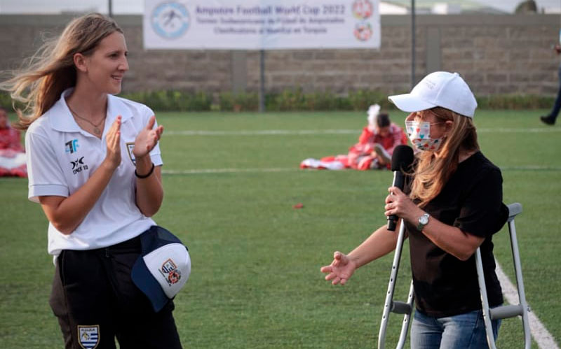 Fotografía gobernadora da inicio al sudamericano de futbol de amputados