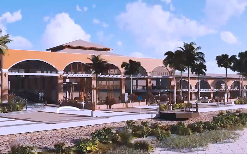 Imagen render de como se vera el mercado Sazón Atlántico en Puerto Colombia