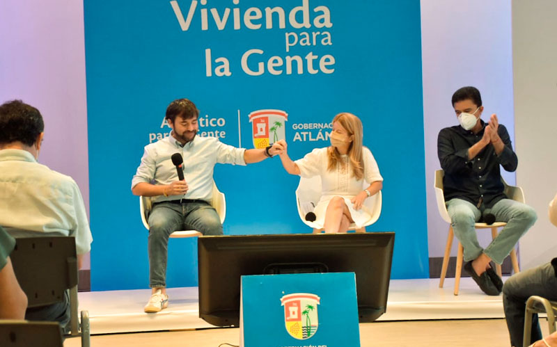 Fotografía alcalde de Barranquilla y gobernadora del Atlántico