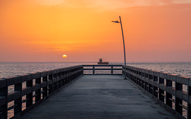 Fotografía del Muelle de Puerto Colombia