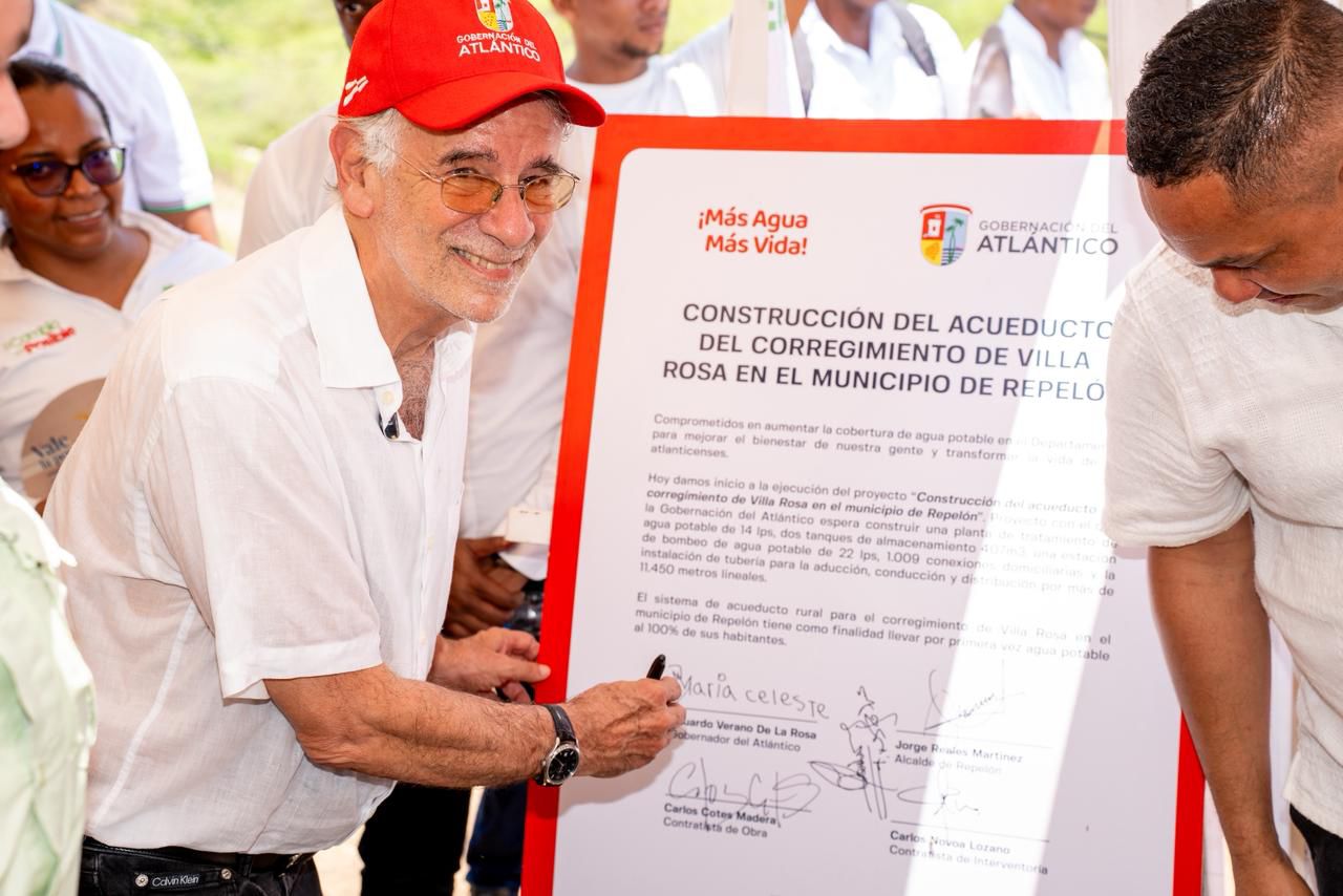 Gobierno de Eduardo Verano inicia obra de acueducto de Villa Rosa: un paso decisivo hacia la cobertura rural en el Atlántico