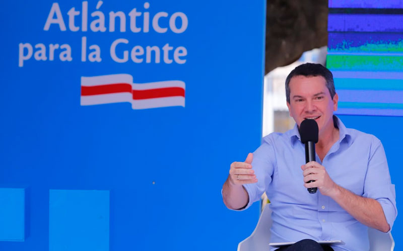 Fotografía de secretario de Desarrollo Económico, Miguel Vergara en Rendición de Cuentas 2022