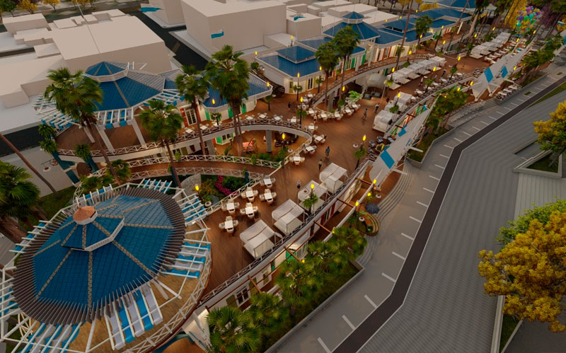 Imagen de render del Centro Gastronómico Internacional de Puerto Colombia.