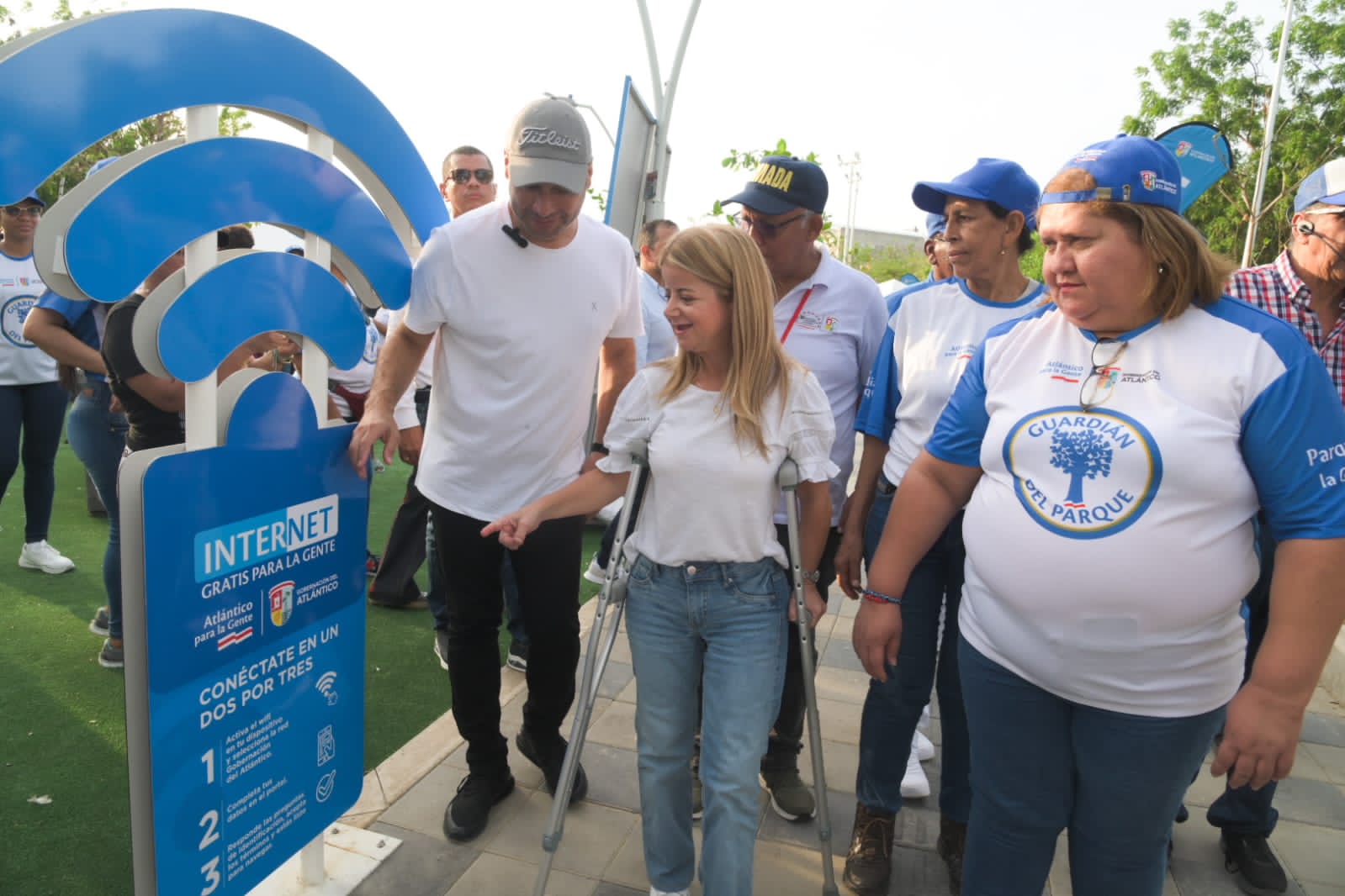 Atlantico Internet Gratis para la Gente pista de patinaje en el Parque Norte de Galapa