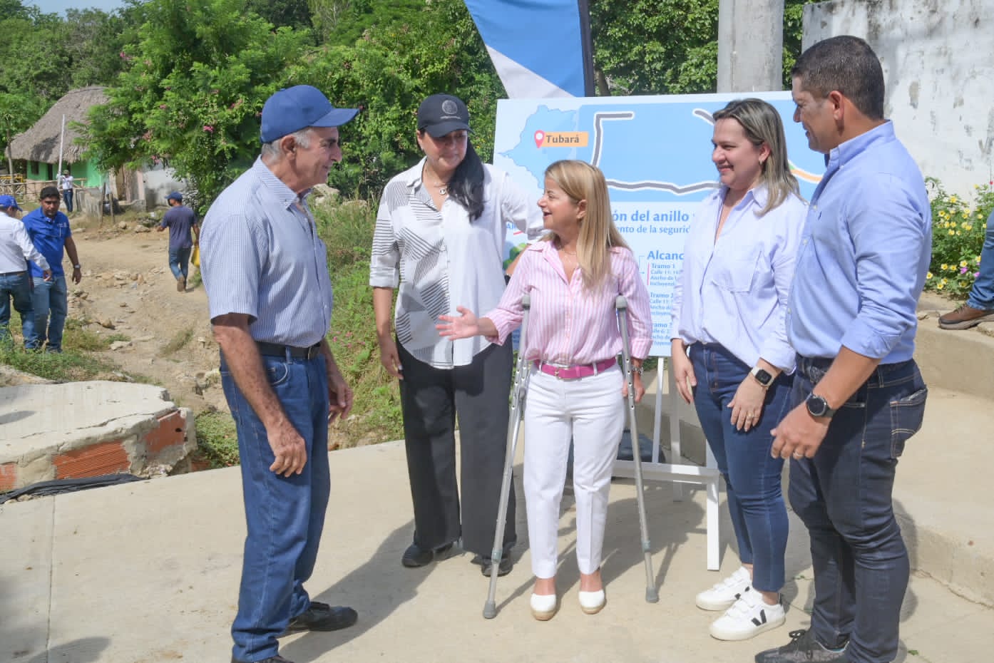 La Gobernadora del Atlántico dio inicio este viernes a la segunda etapa del proyecto vial Mokaná, en el municipio de Tubará. Atlantico Tubara podran disfrutar el anillo vial Mokana