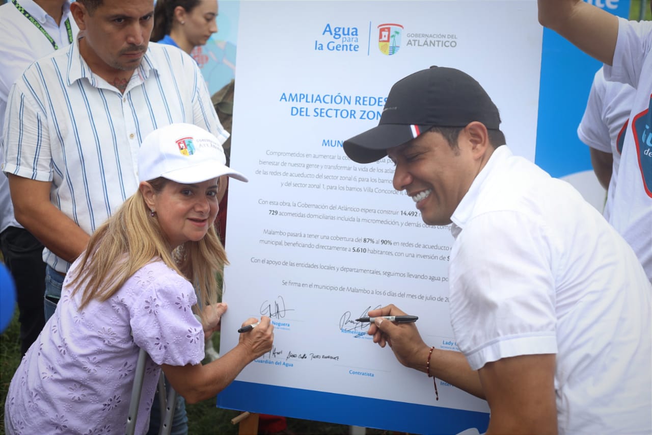 Atlantico agua potable por primera Malamboa