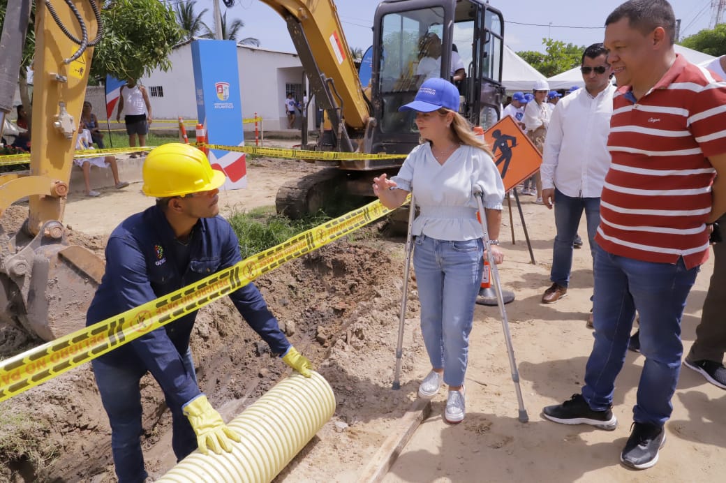 Atlantico obras de alcantarillado Palmar de Varela