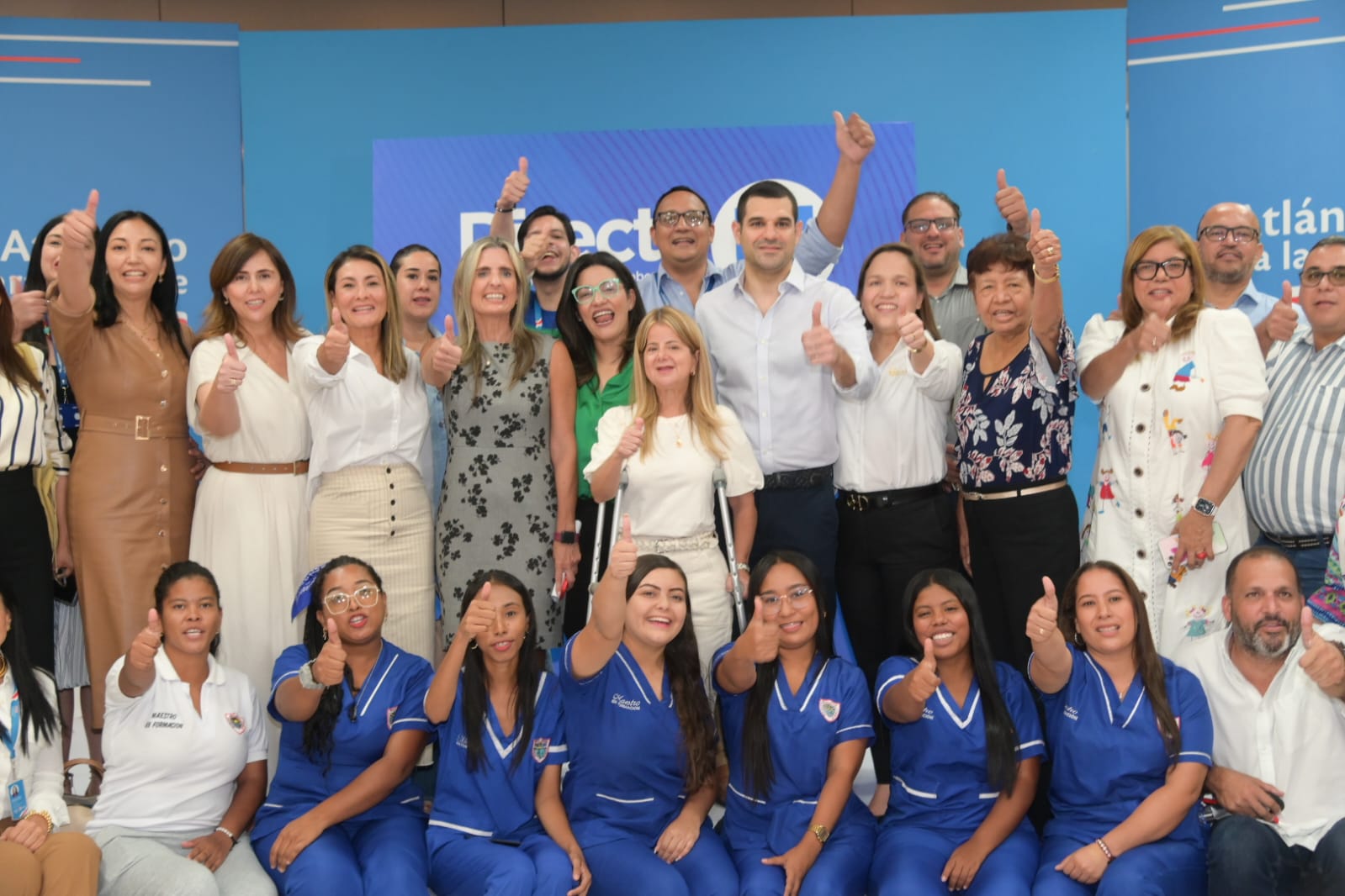 La gobernadora, Elsa Noguera, presentó el proyecto que busca fomentar el acceso, la permanencia y la graduación de 1.085 jóvenes del departamento en programas académicos de educación superior. Atlantico programa de becas condonables Directo a la U