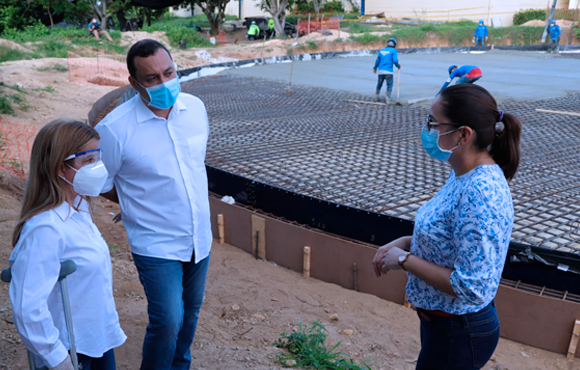 A toda marcha avanza la construcción de tanque que beneficiará a 56 mil habitantes de Galapa con agua potable