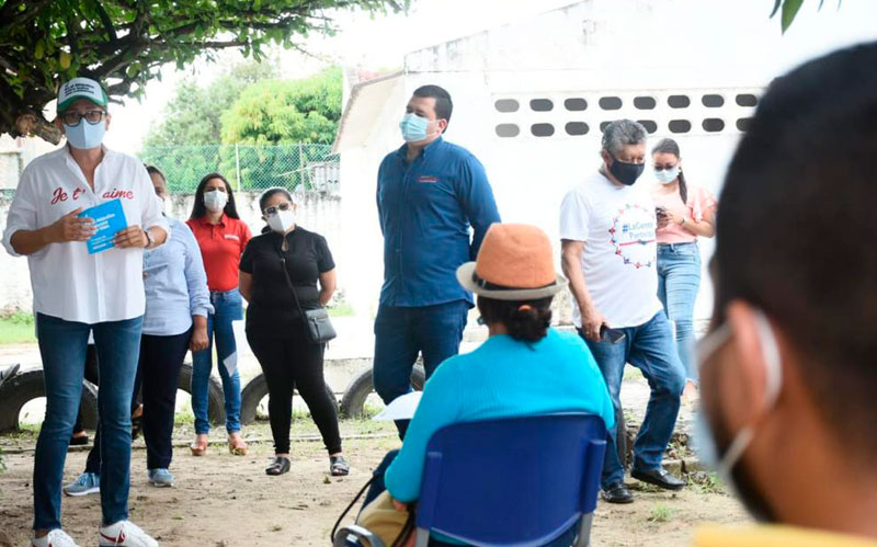 Líderes comunitarios de Sabanagrande están comprometidos con la prevención del Covid