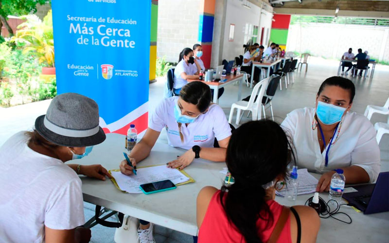 Secretaría de Educación del Atlántico llevó su oferta de servicios a la zona oriental