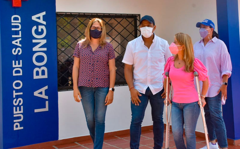 "La Bonga y San Martín, en Malambo, ya tienen puestos de salud dignos para la gente": Elsa Noguera
