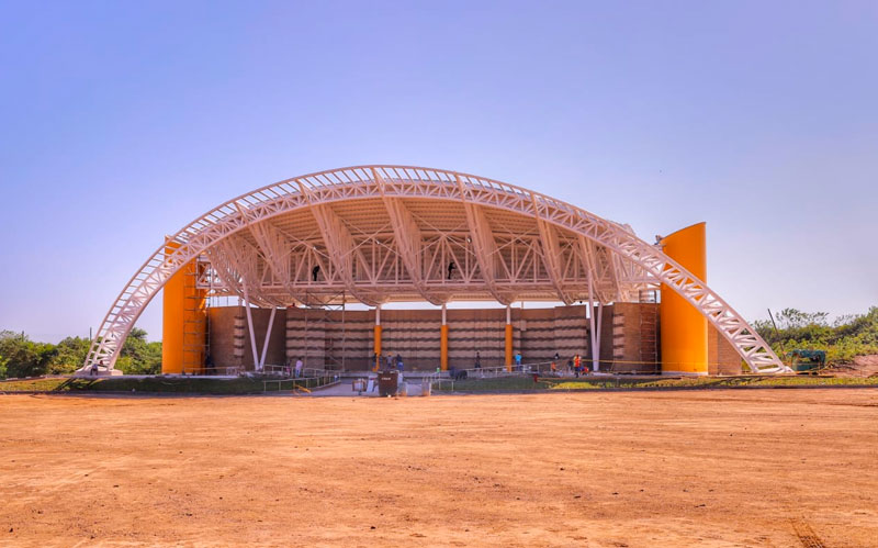 Fotografía plano general de la Concha Acústica de Baranoa