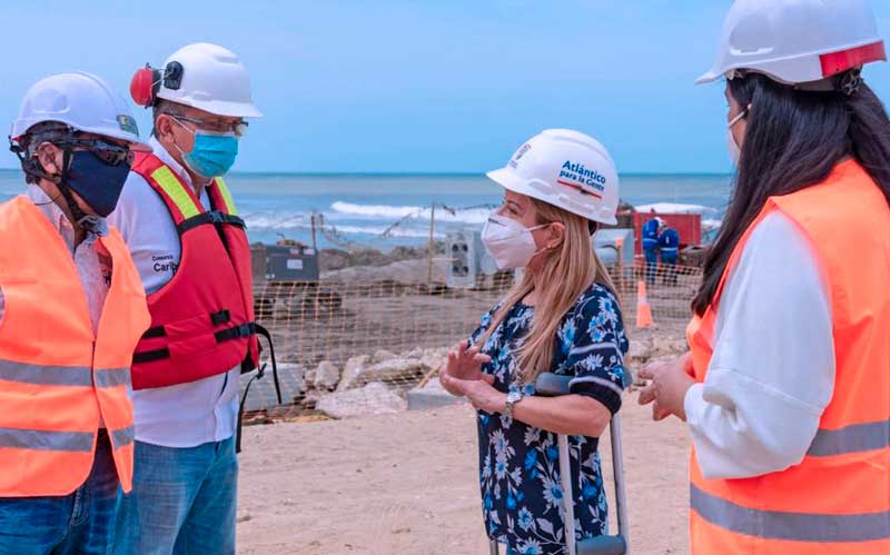 "Avanzan a buen ritmo las obras del muelle y la plaza de Puerto Colombia": Elsa Noguera