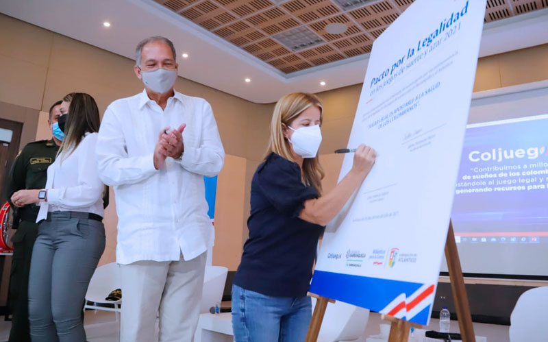Coljuegos, Gobernación del Atlántico y Alcaldía de Barranquilla firmaron pacto por la legalidad en los juegos de suerte y azar
