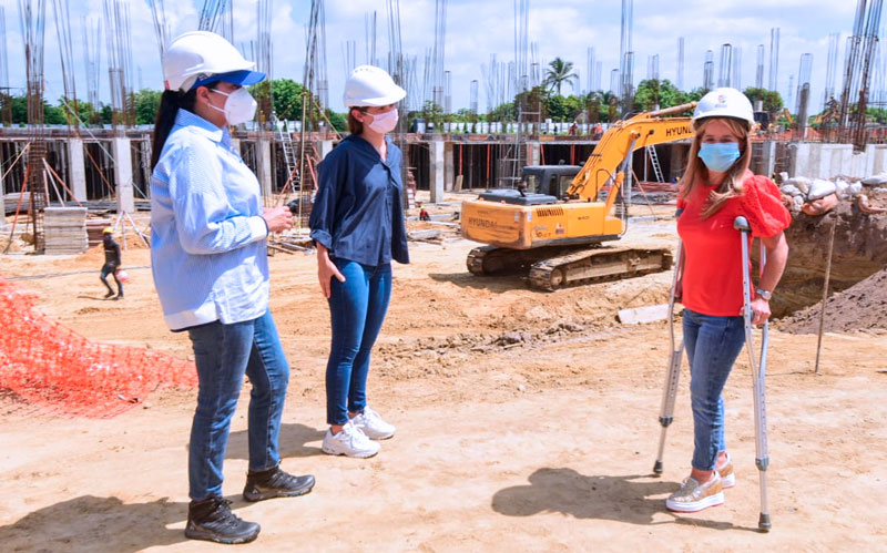 "Nuevo hospital de Soledad muestra avances del 40% en solo dos meses de obra": Elsa Noguera