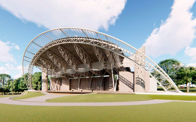 Obras de la nueva Concha Acústica Departamental de Baranoa ya están al 50% de ejecución