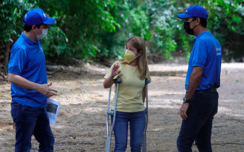 Foto Gobernadora Elsa Noguera Visita la Reserva ambiental Luritza