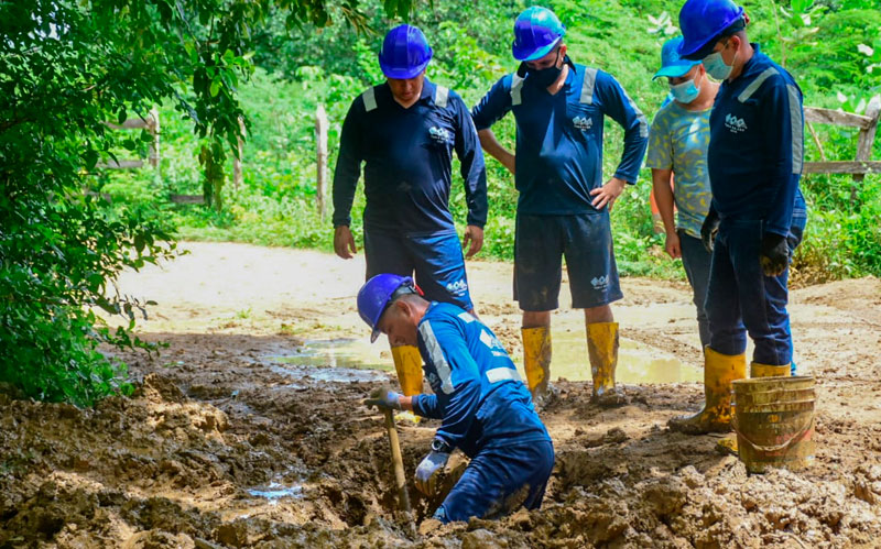 Gobernación del Atlántico continúa apoyando los operativos contra el robo de agua potable en el departamento
