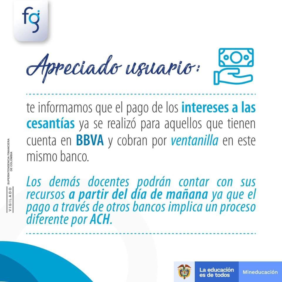 pago intereses a las cesantias por Fiduprevisora
