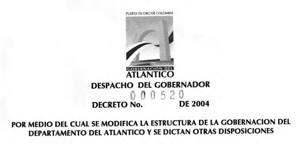Decreto 520 2004