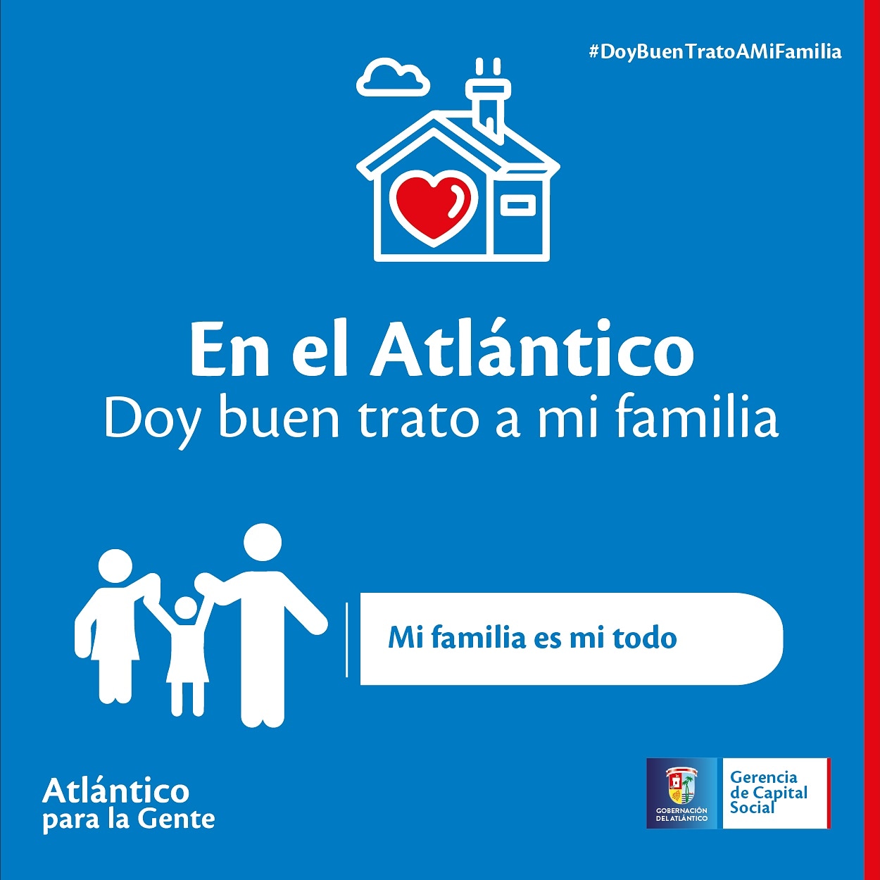 Imagen, En el Atlántico doy buen trato a mi familia. Mi familia es mi todo.