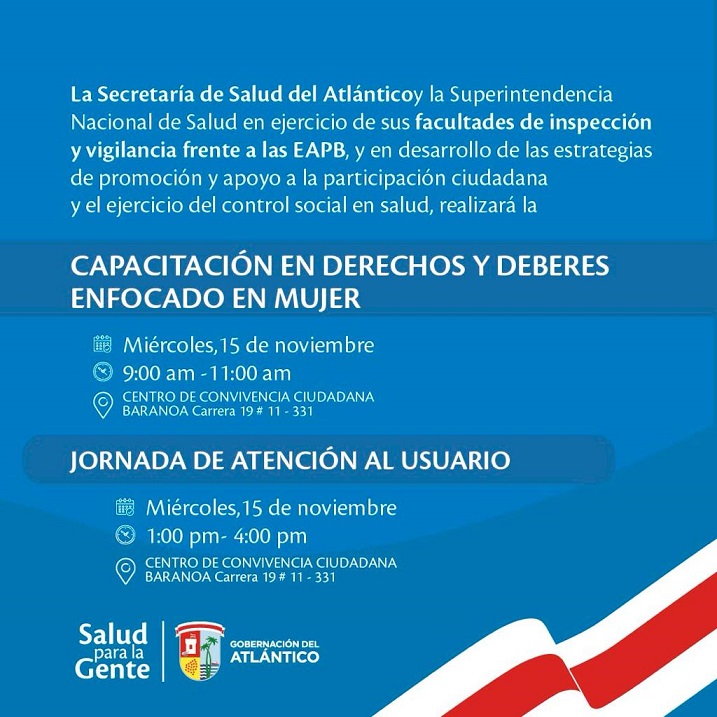 Capacitacin y atencion en Baranoa