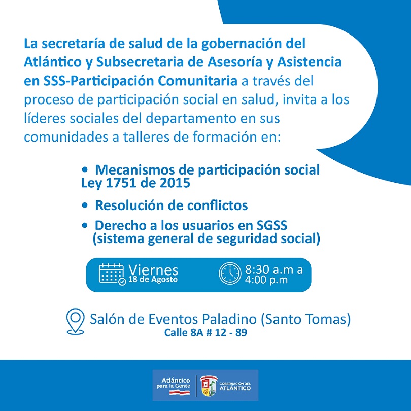 invitacion de talleres Sto Tomas